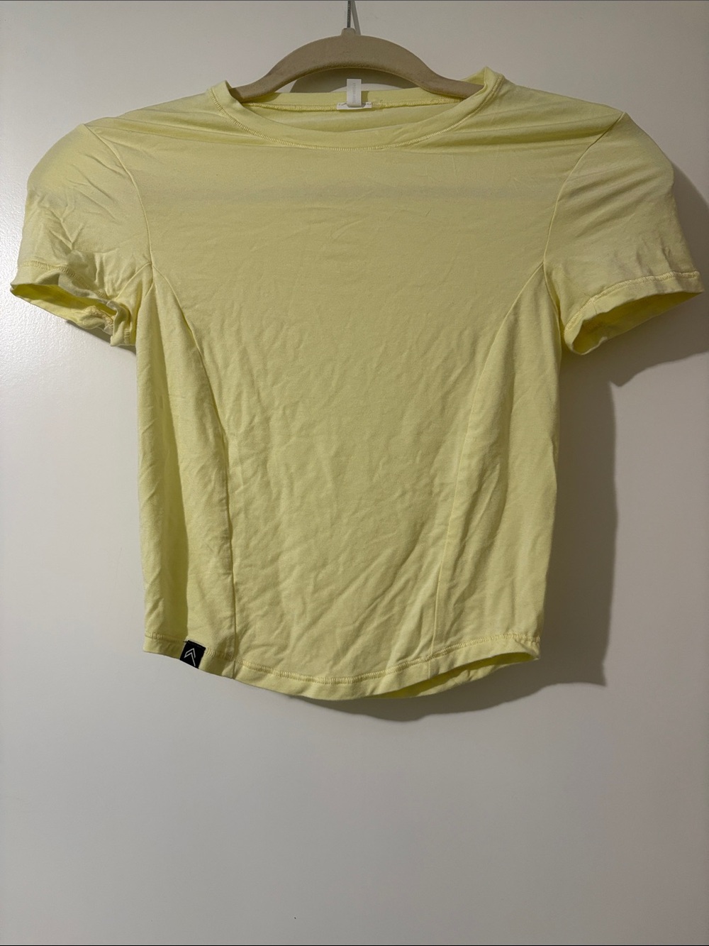 Oneractive Lightweight Crew Neck T-Shirt in Pale Yellow